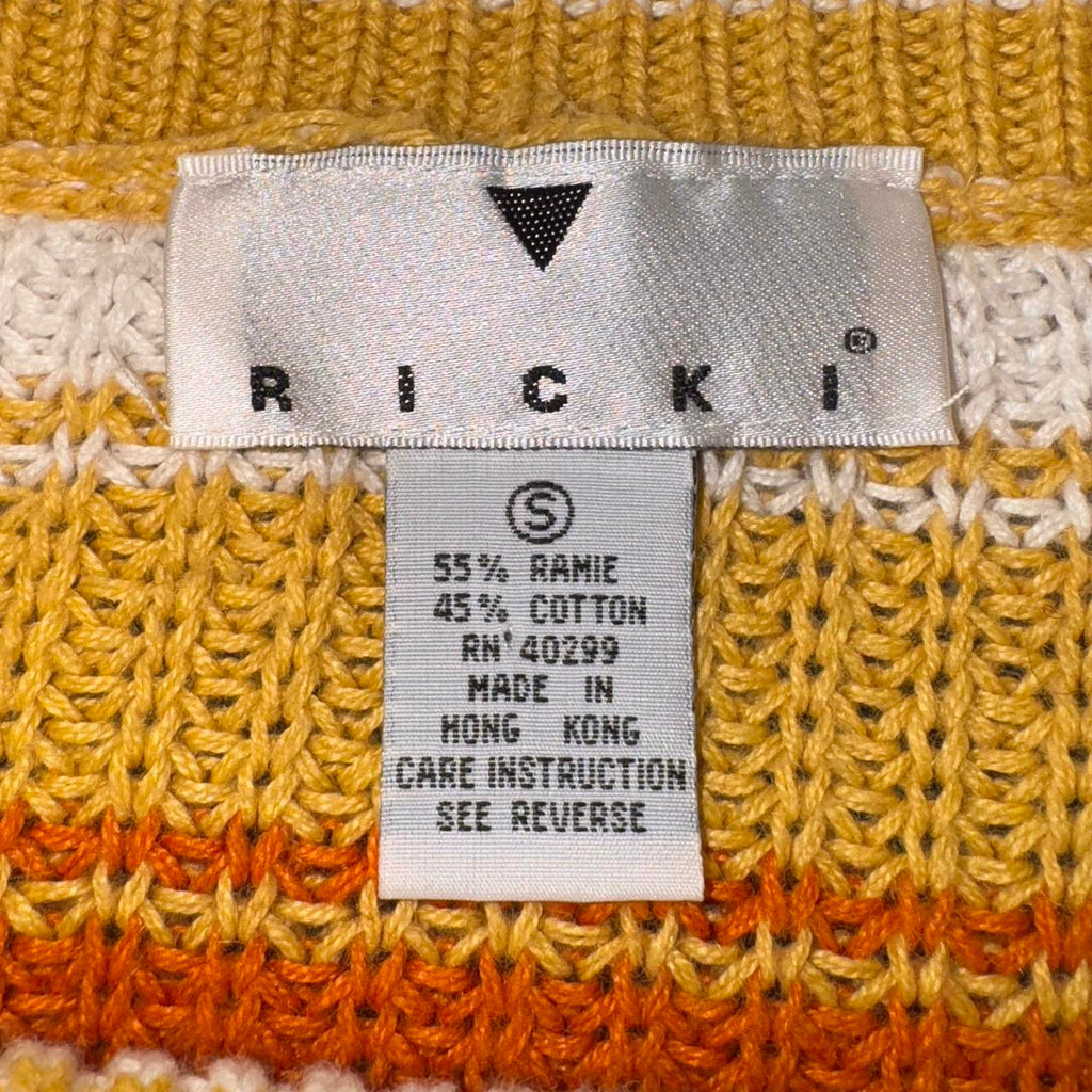 90s Oversized Striped Sweater (S)