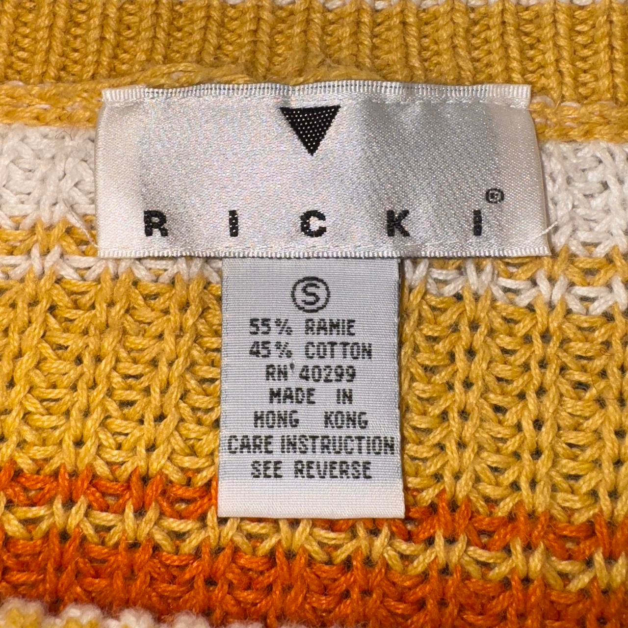 90s Oversized Striped Sweater (S)