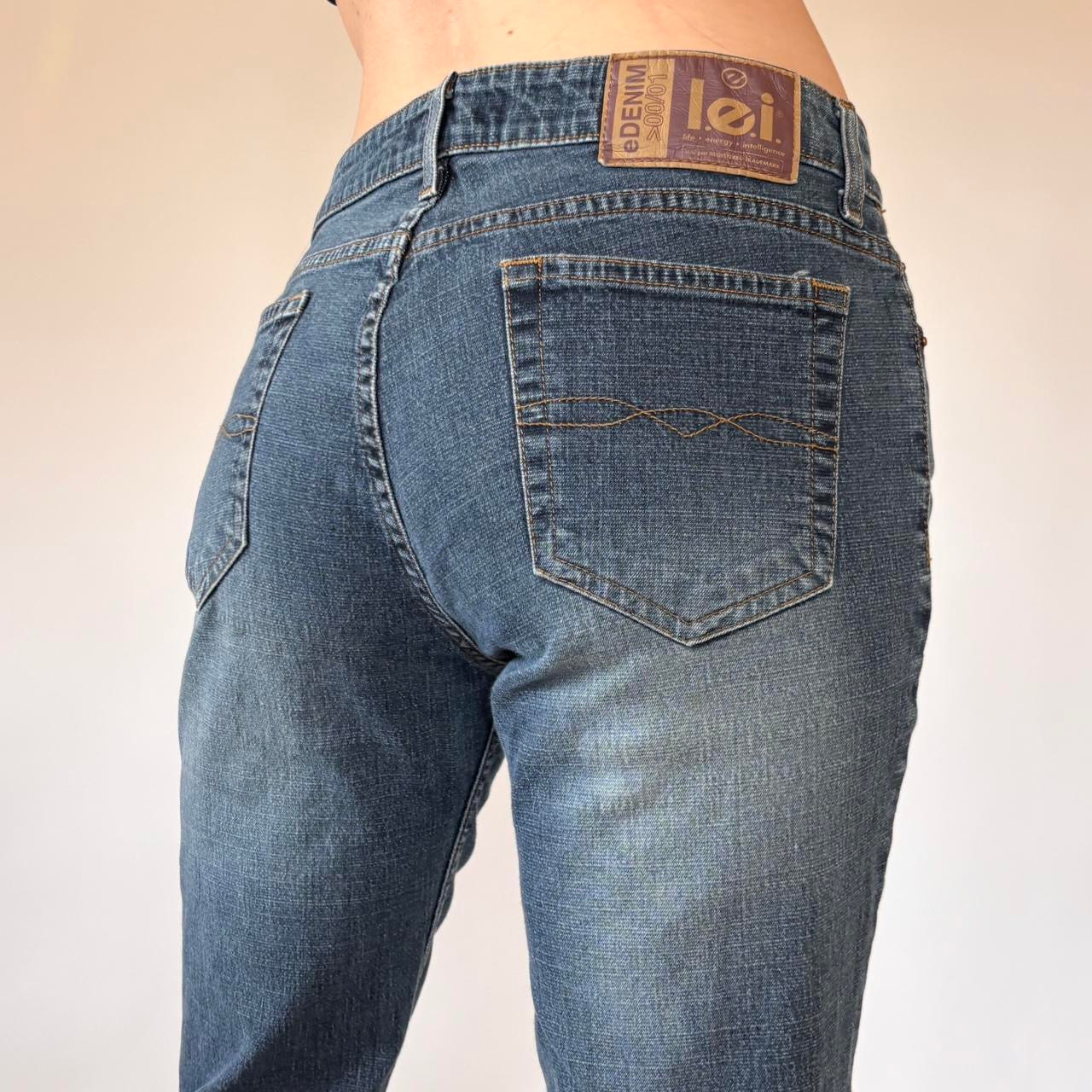 Y2K Faded Flare Jeans (M)