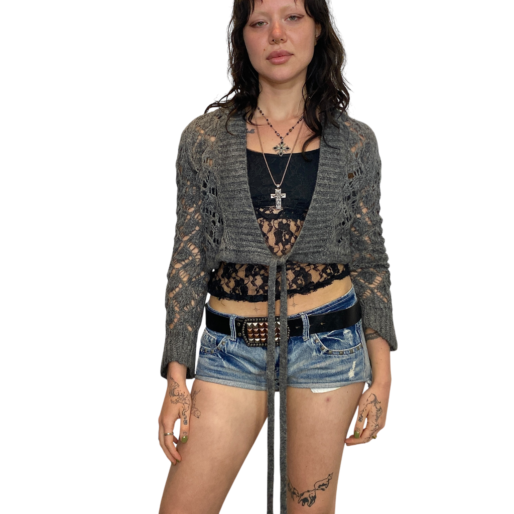 Vintage Grunge Multi-wrap Cardigan (S)