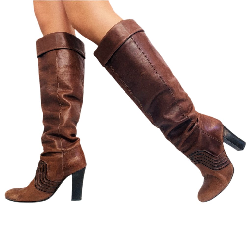 Miss Sixty Leather Boots (6.5)