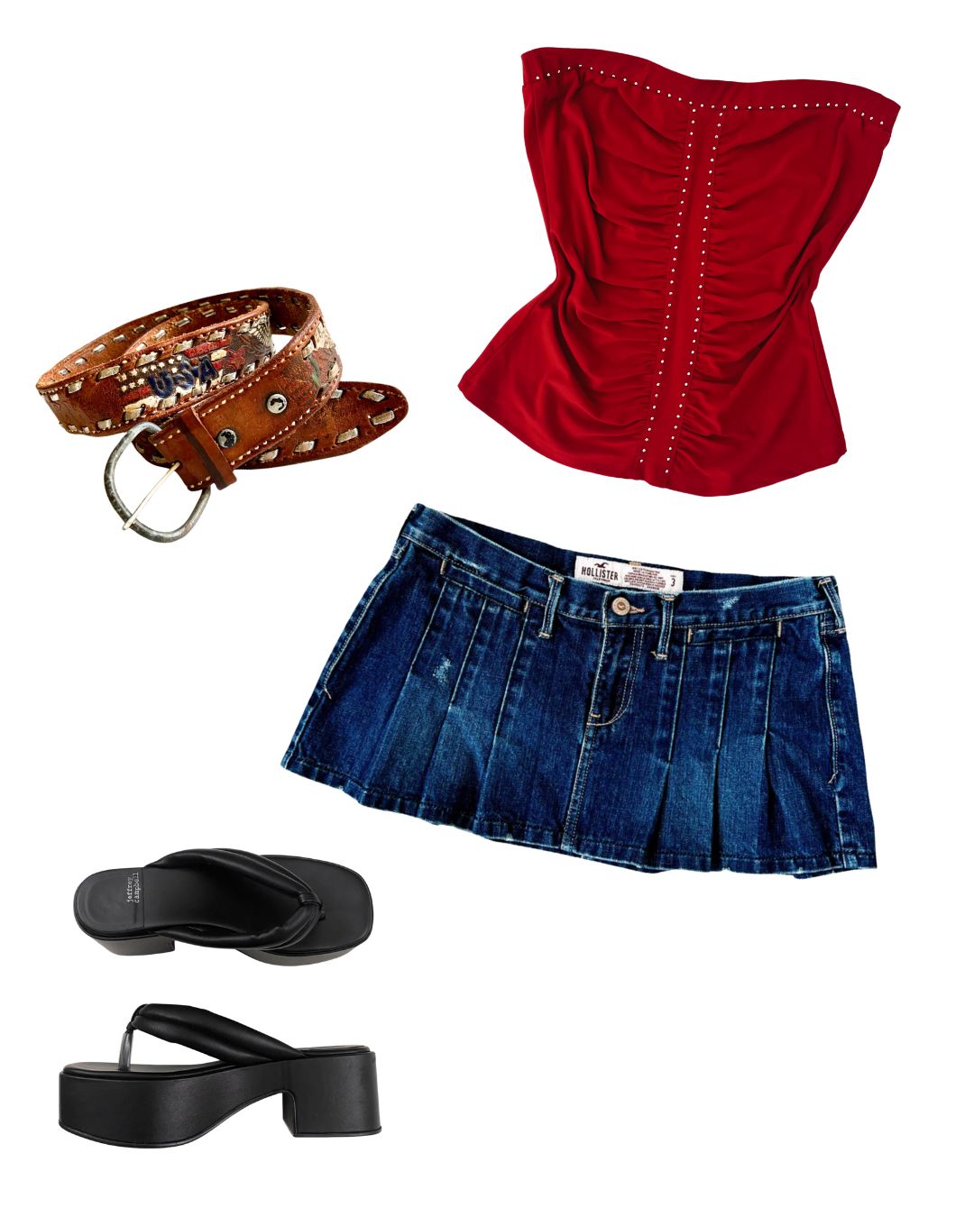 Vintage USA eagle belt