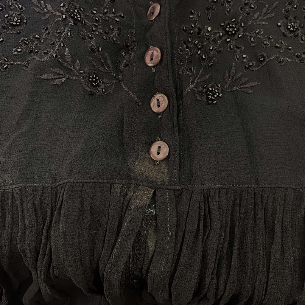 90s Whimsygoth Sheer Button up Cami (S/M)