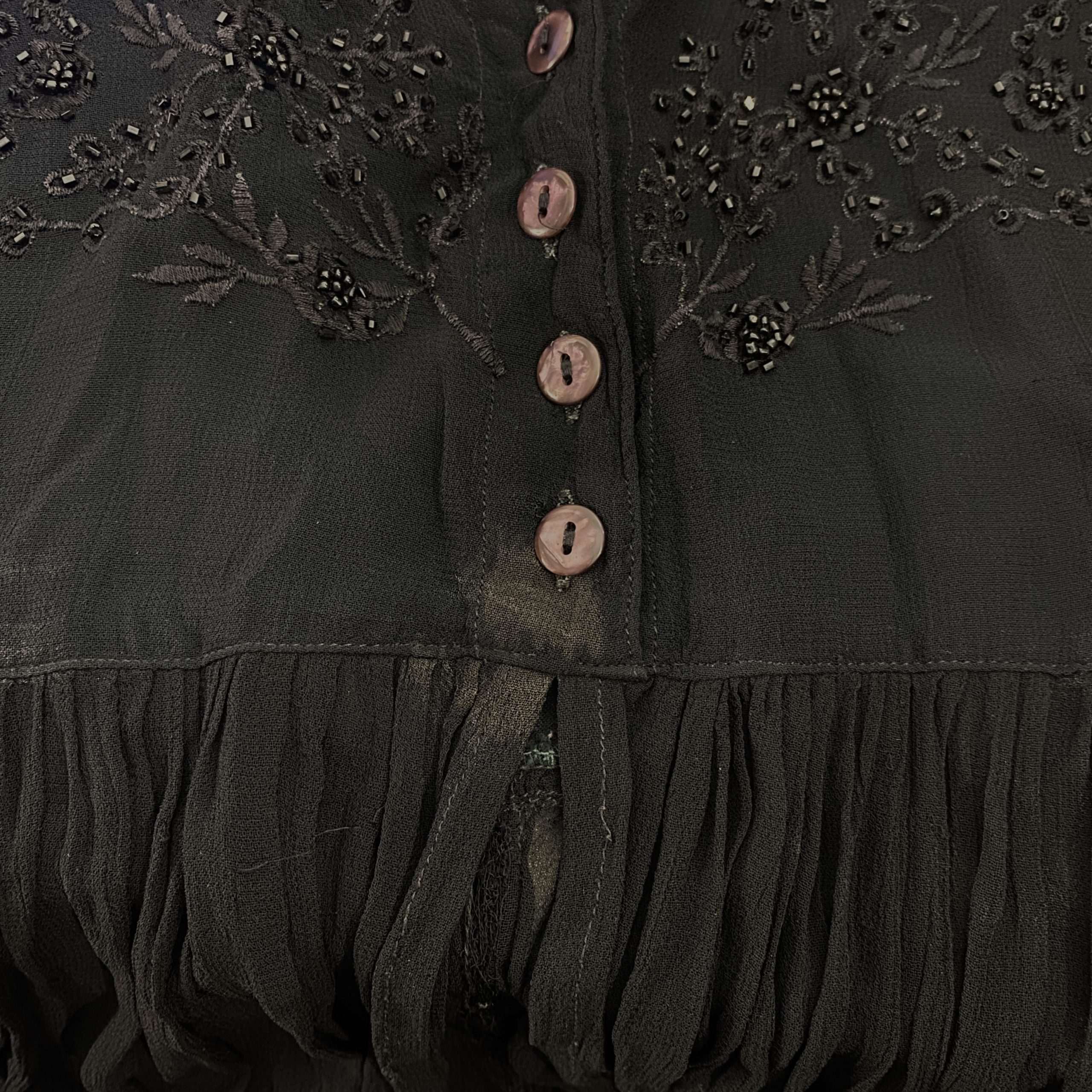 90s Whimsygoth Sheer Button up Cami (S/M)