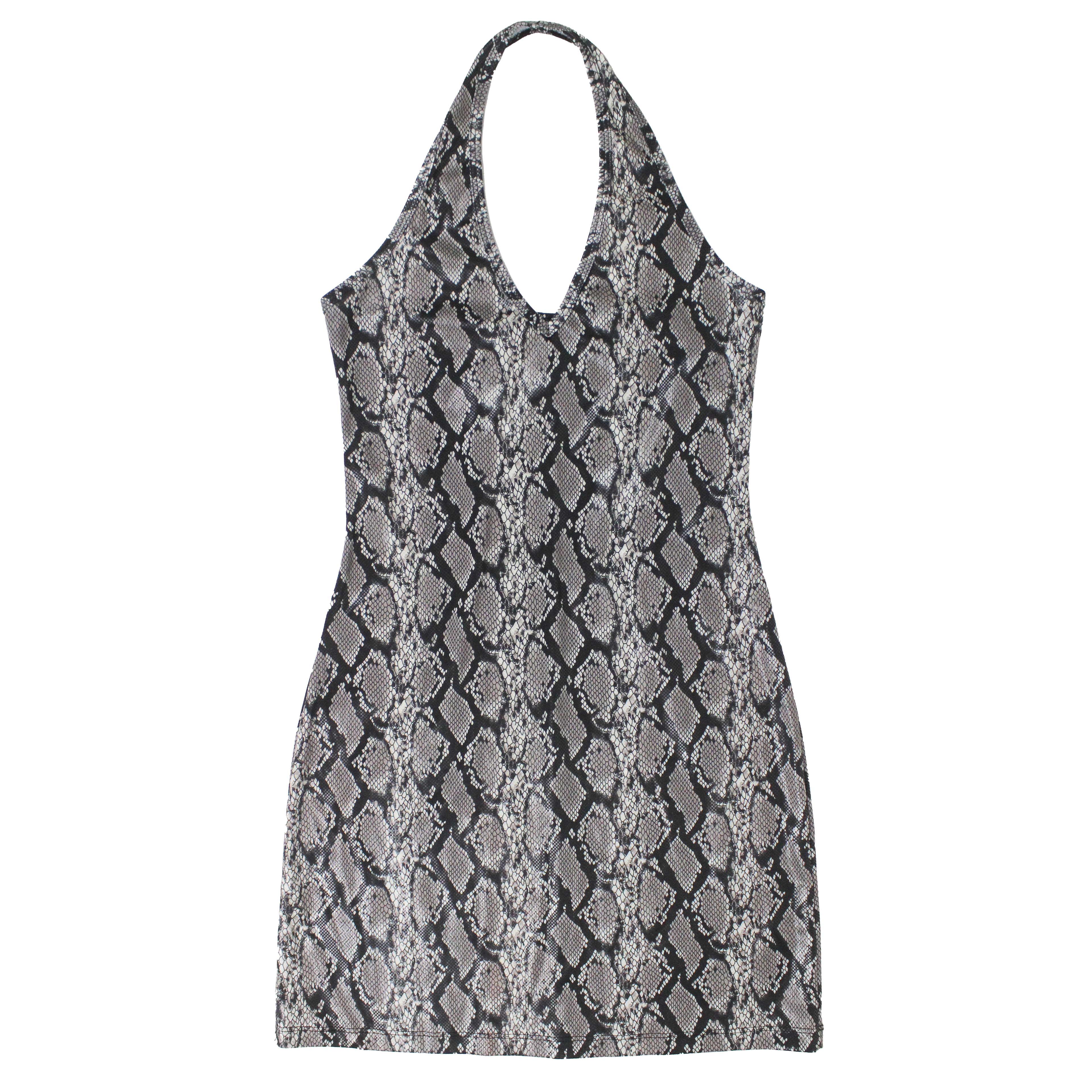 90s Snakeskin Halter Dress (S)