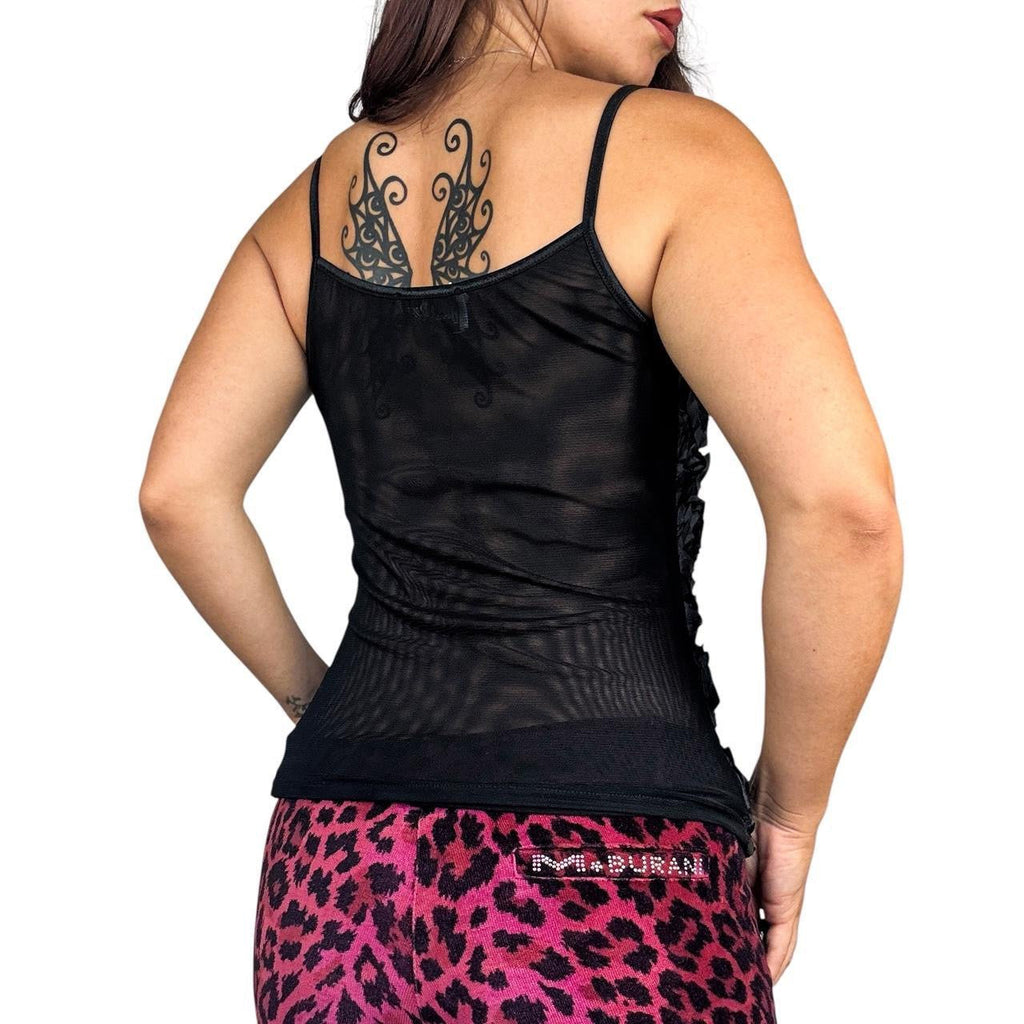 90s Mesh Rosette Cami & Shrug Set (M)