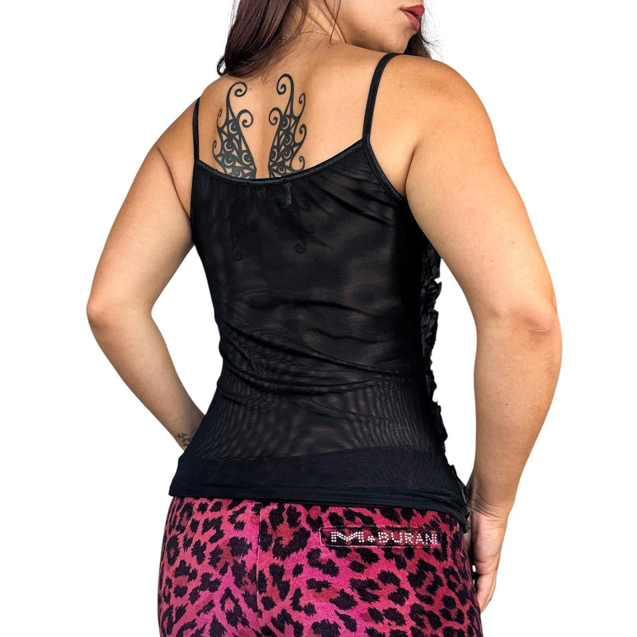 90s Mesh Rosette Cami & Shrug Set (M)