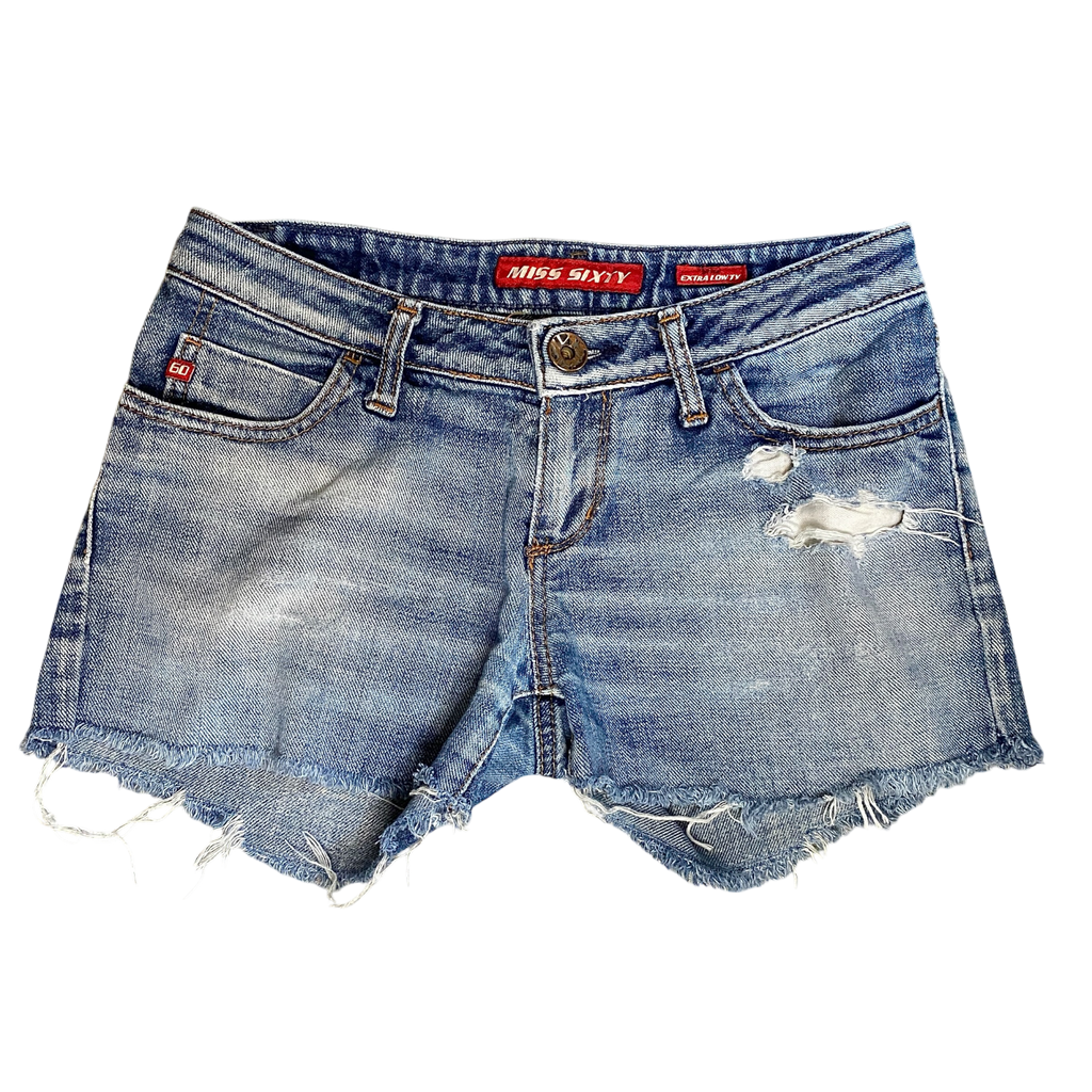 Vintage Miss Sixty Denim Booty Shorts (XS)