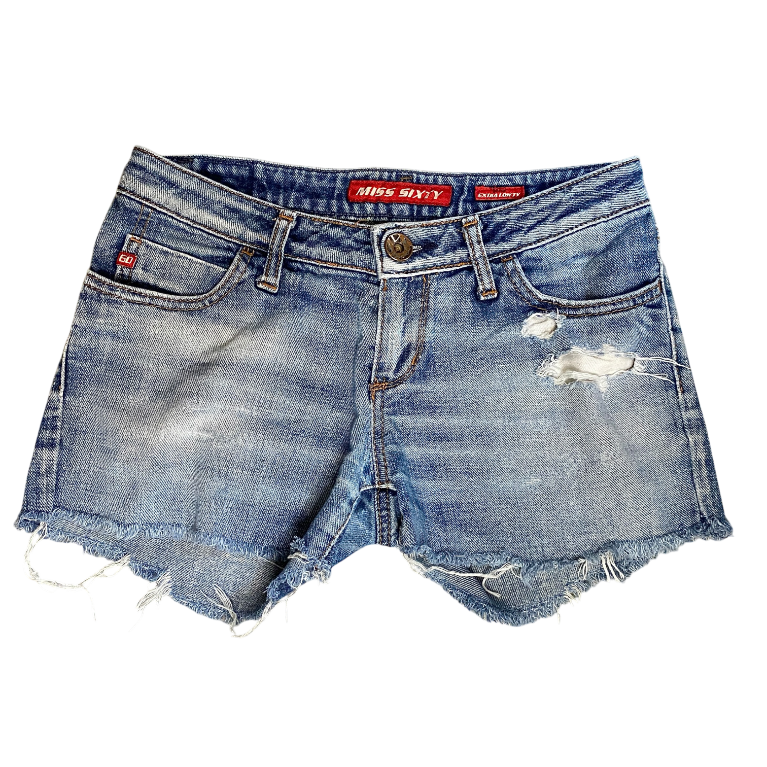 Vintage Miss Sixty Denim Booty Shorts (XS)