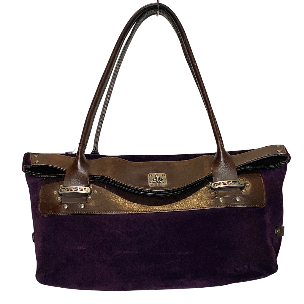 Vintage Diesel Suede Purple Bag