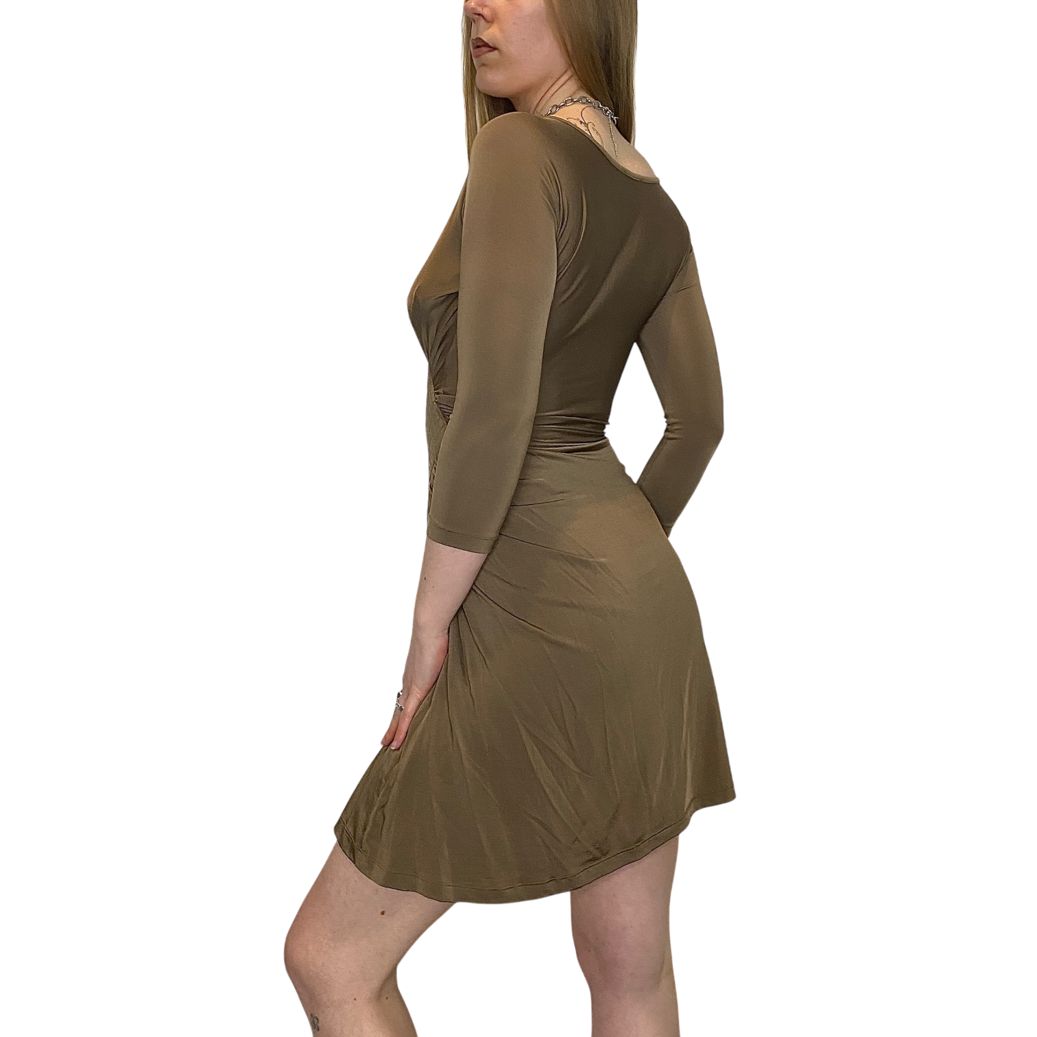 Vintage Just Cavalli Brown Slinky Dress (S)