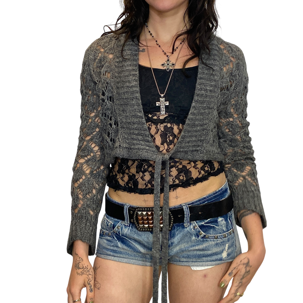 Vintage Grunge Multi-wrap Cardigan (S)
