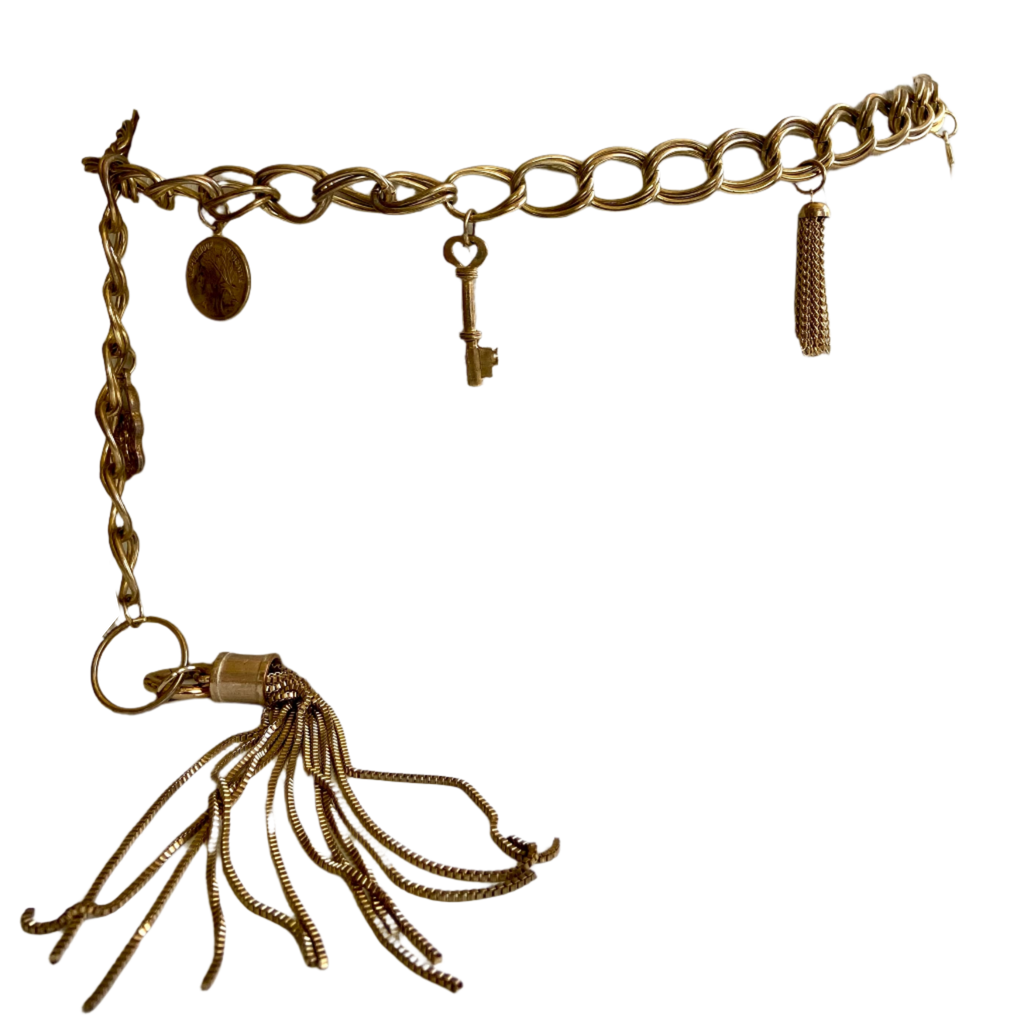 Vintage gold chain belt