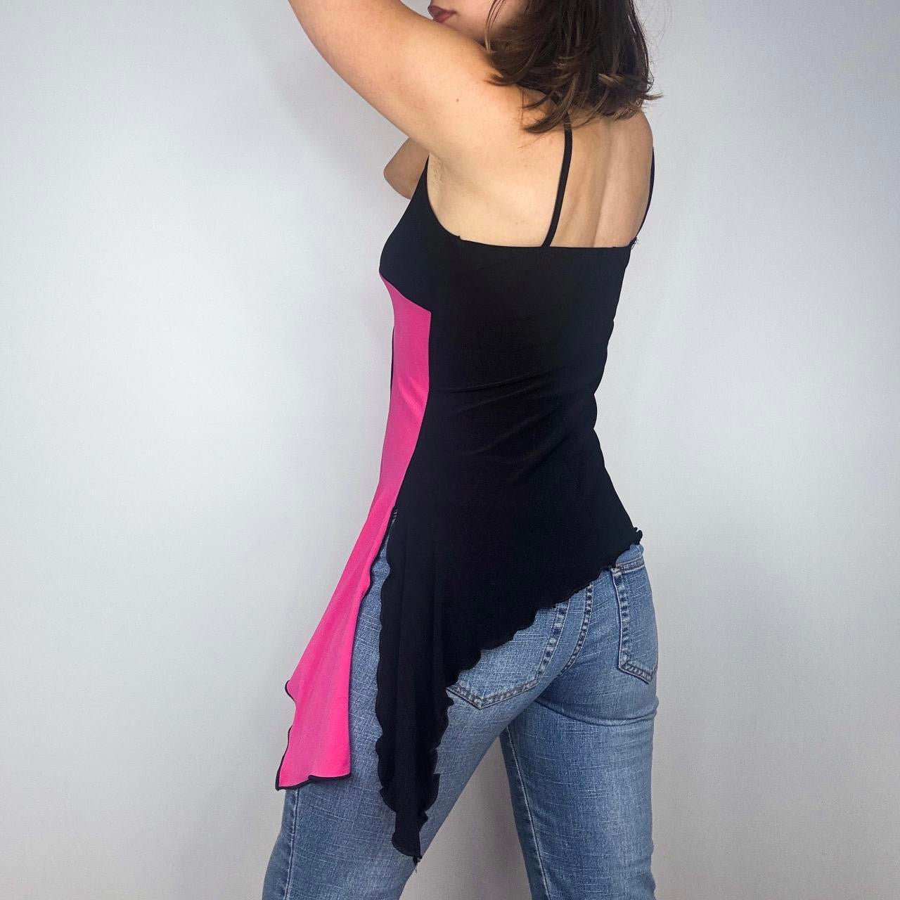 Vintage Asymmetrical Swirl Top (S)