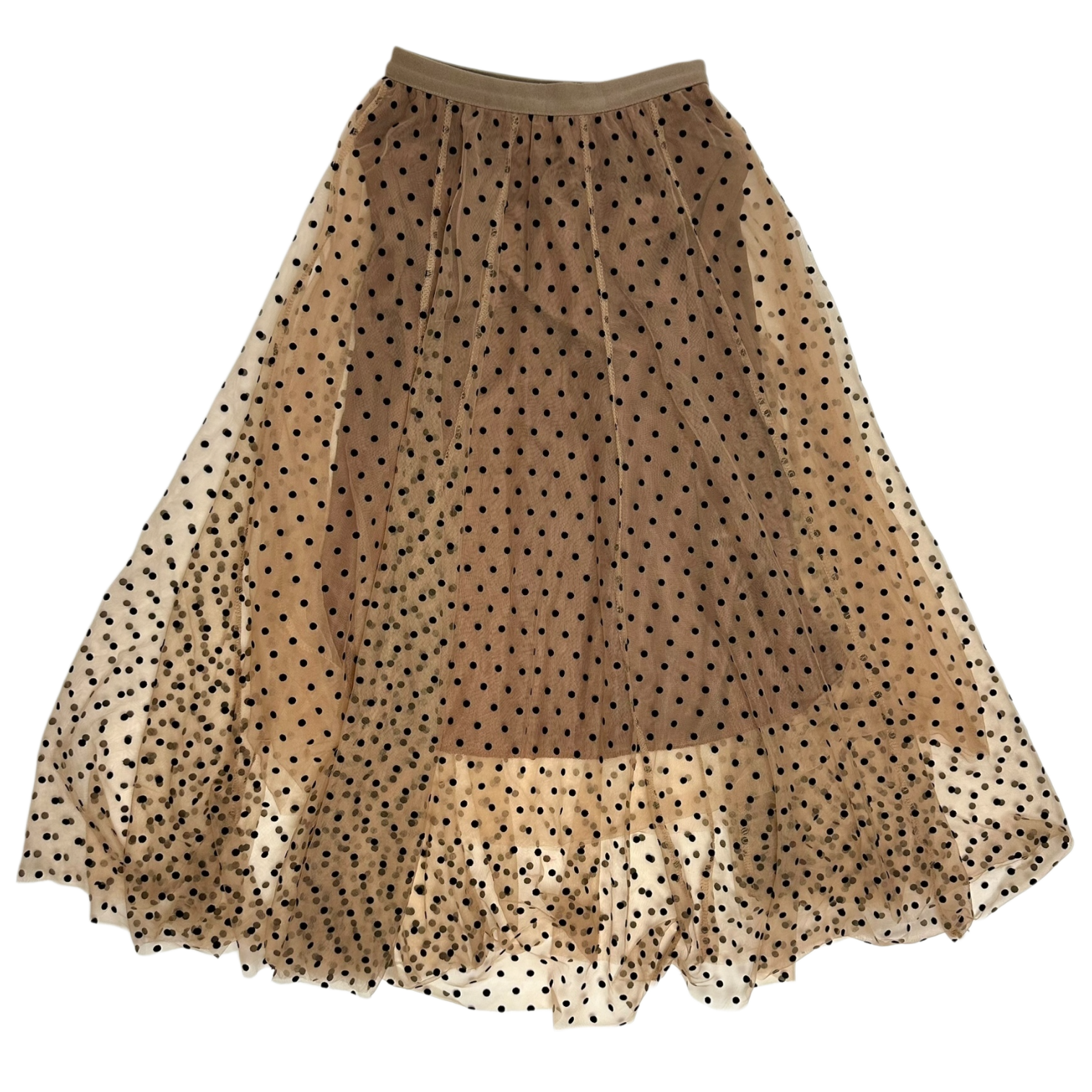 Polka Dot Tulle Maxi Skirt (XS/S)