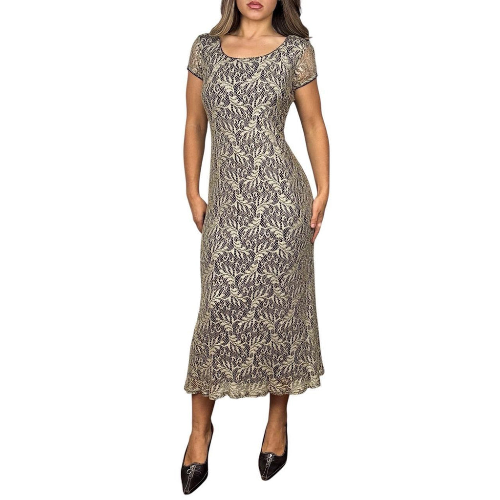 90s Lace Midi Dress (M/L)