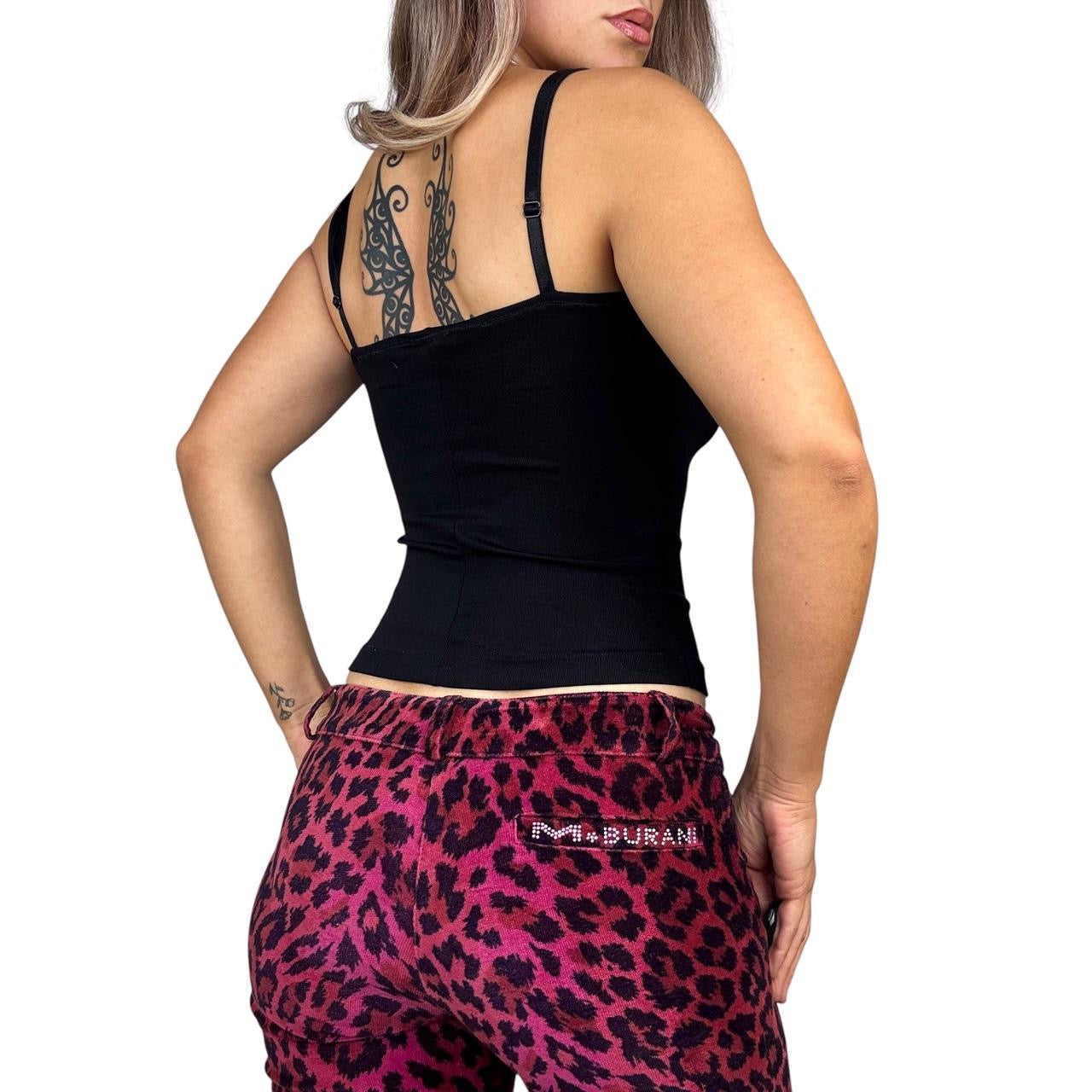 90s Faux Fur Trim Cami (S)