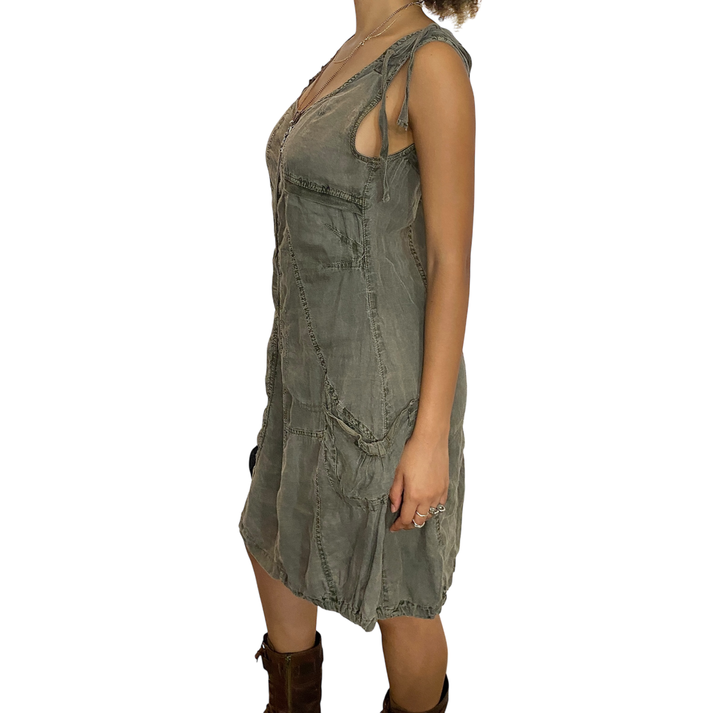 Vintage Utility Cotton summer Dress (M)