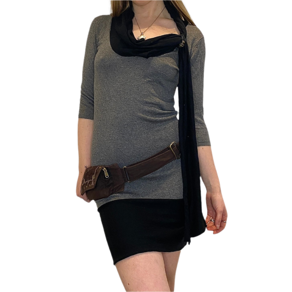 Miss Sixty Cowl Neck Knit Dress (S)