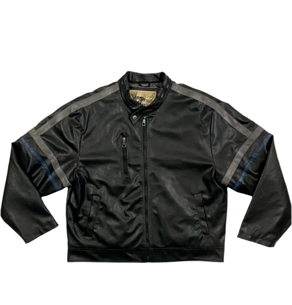 Vintage 72 Motorcycle Leather Jacket (2X)