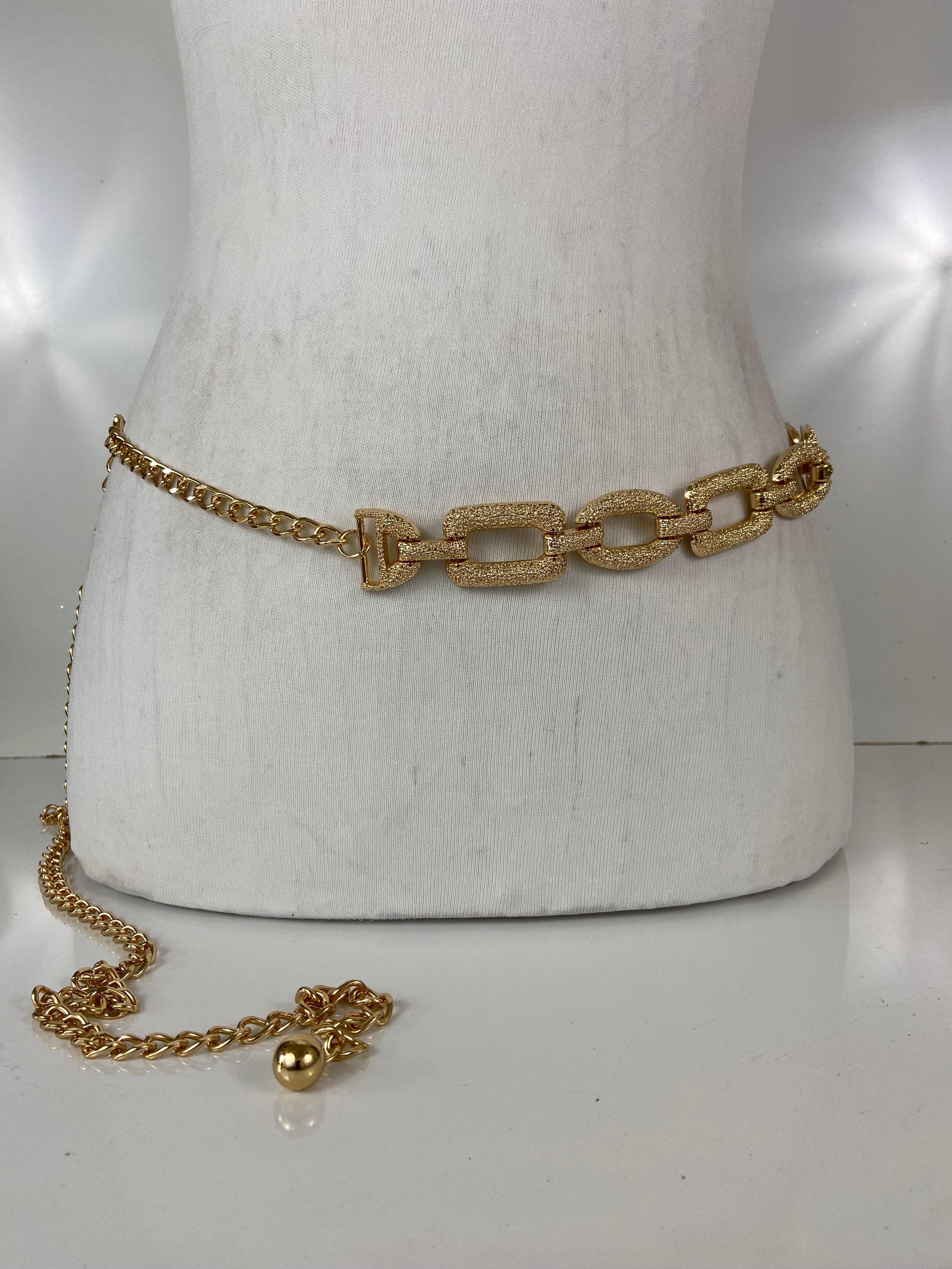 Gold waist chain belt