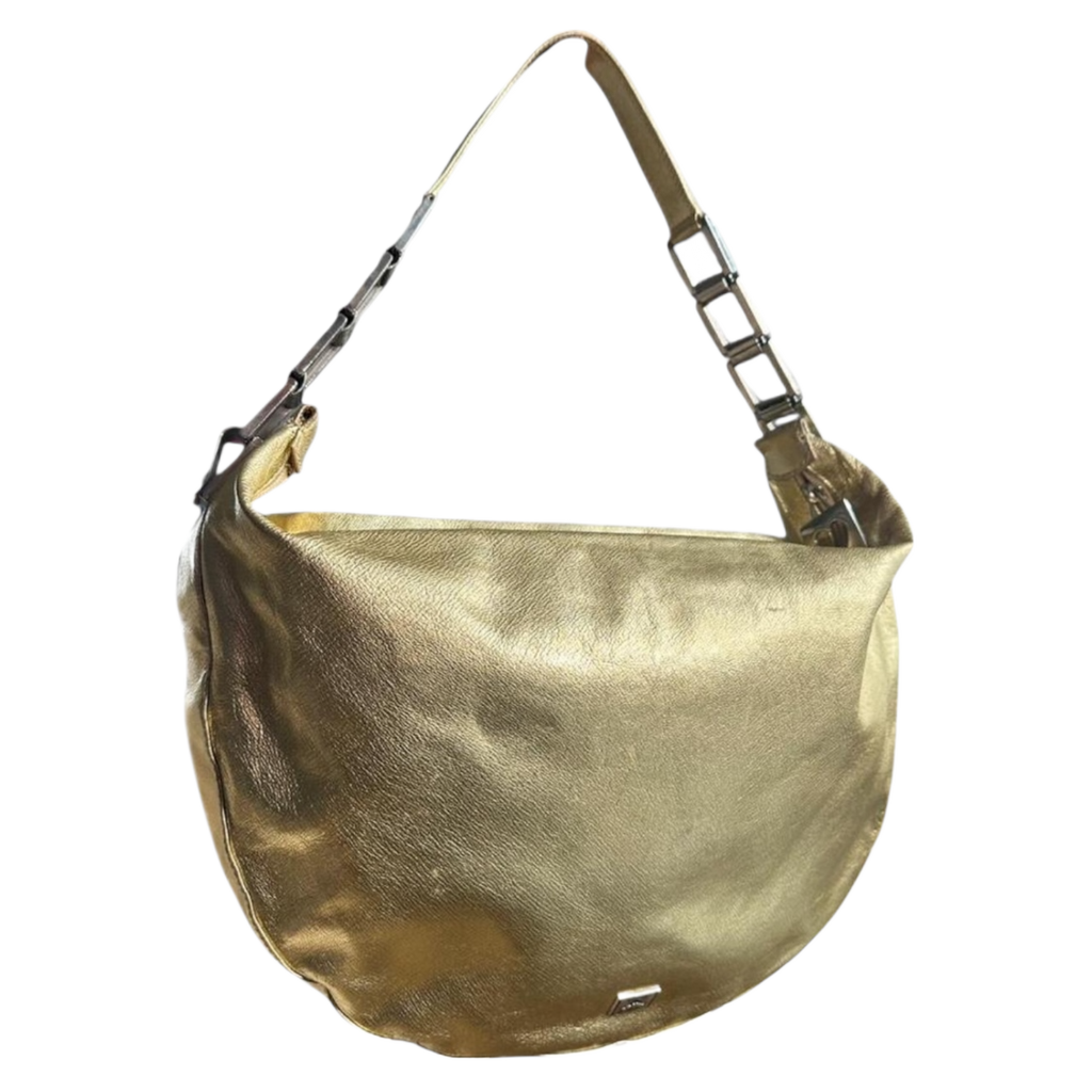 Rare 1980s Gold Moschino Redwall Bag