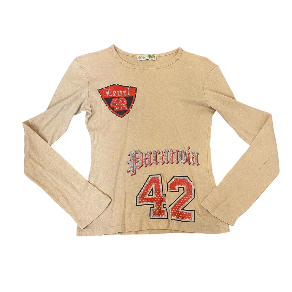 Vintage Y2K Varsity Motif Longsleeve (S)