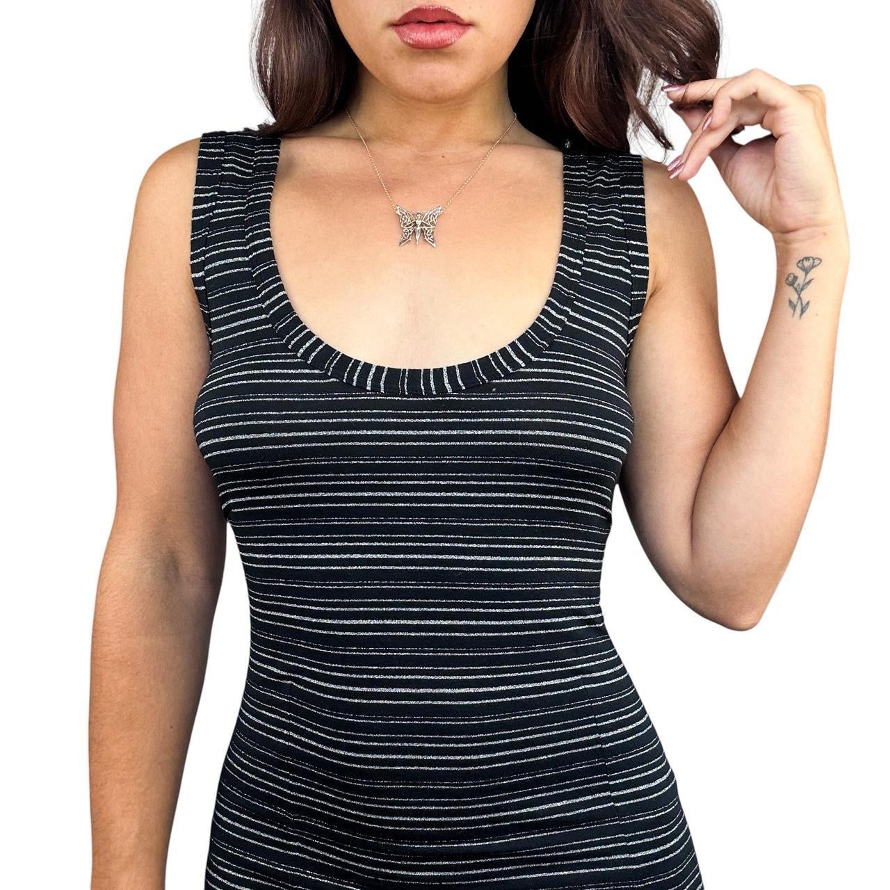 Dolce & Gabbana Striped Midi Dress (M/L)