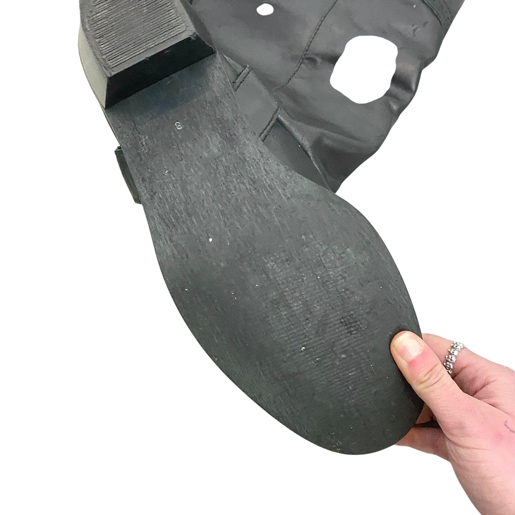 Vintage Grunge Leather Slouch Cowboy Boots (UK 8 EU 41 US 10)