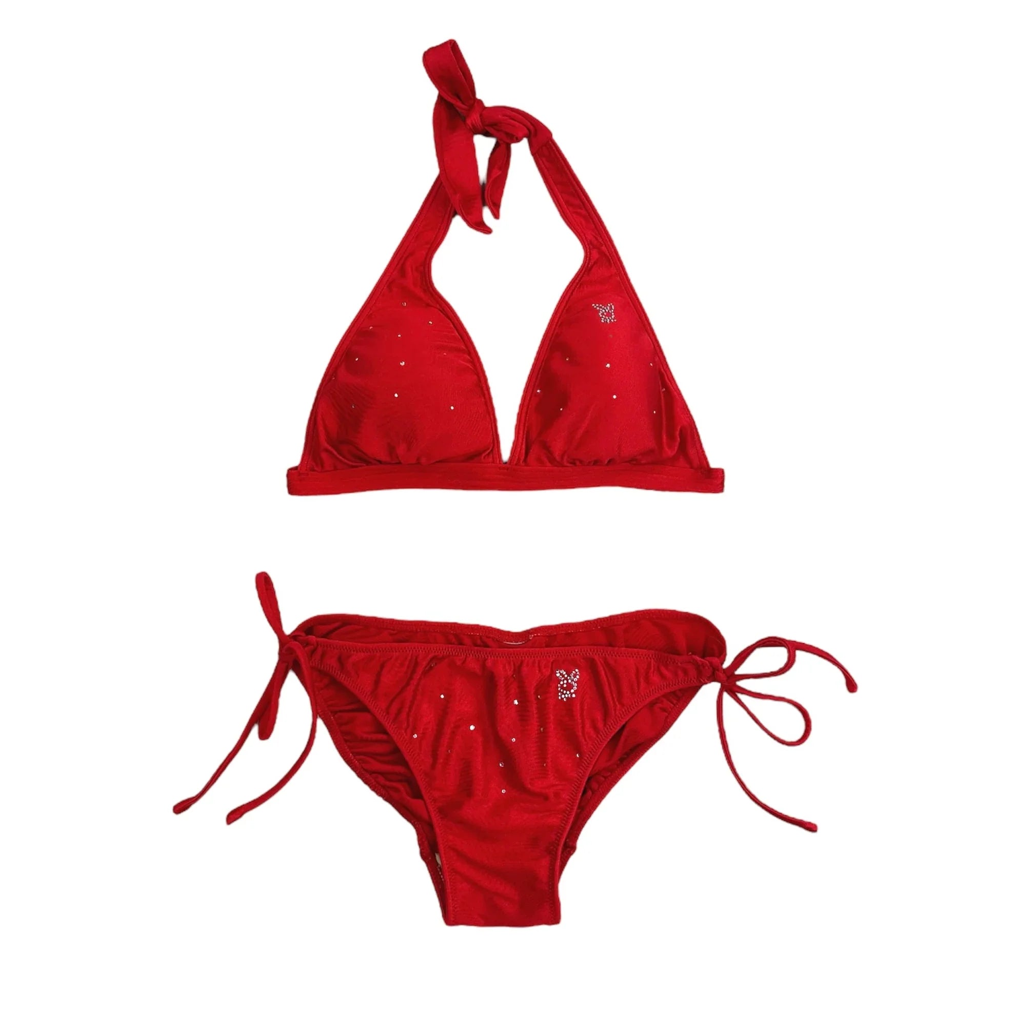 Playboy Rhinestone Bikini + Skirt (XS/S)