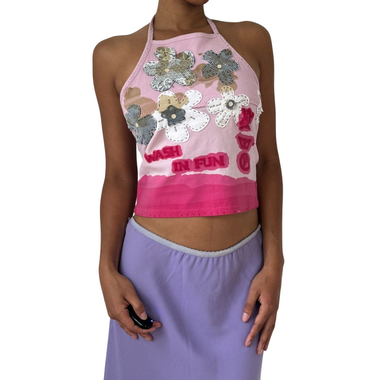 Deadstock Vintage Guru Cotton Halter Top (S/M)