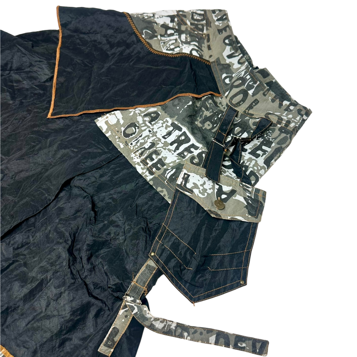 Industrial Asymmetric Midi Skirt (XS)