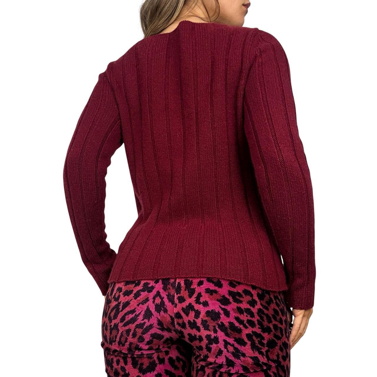 Upcycled Graphic Cashmere Sweater (L)