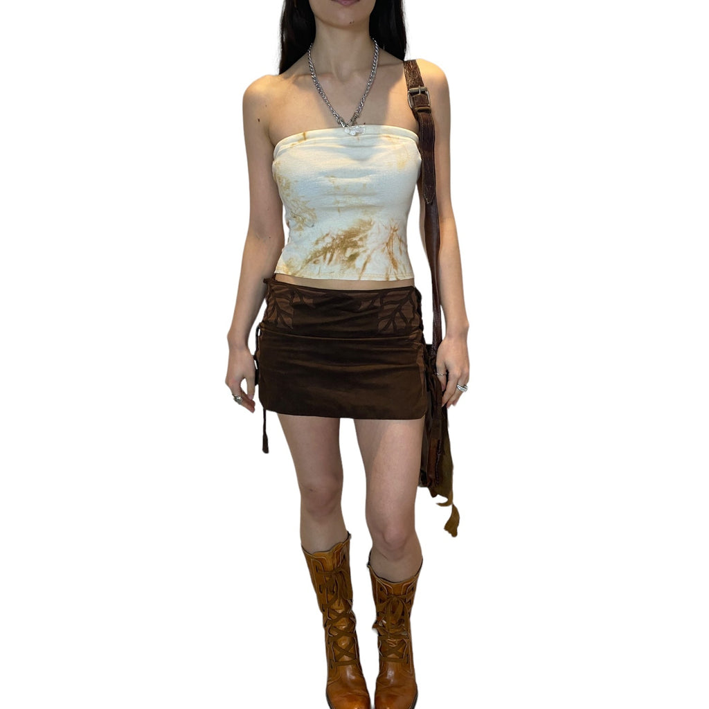 Vintage Rave Festival Mini Skirt (XS)