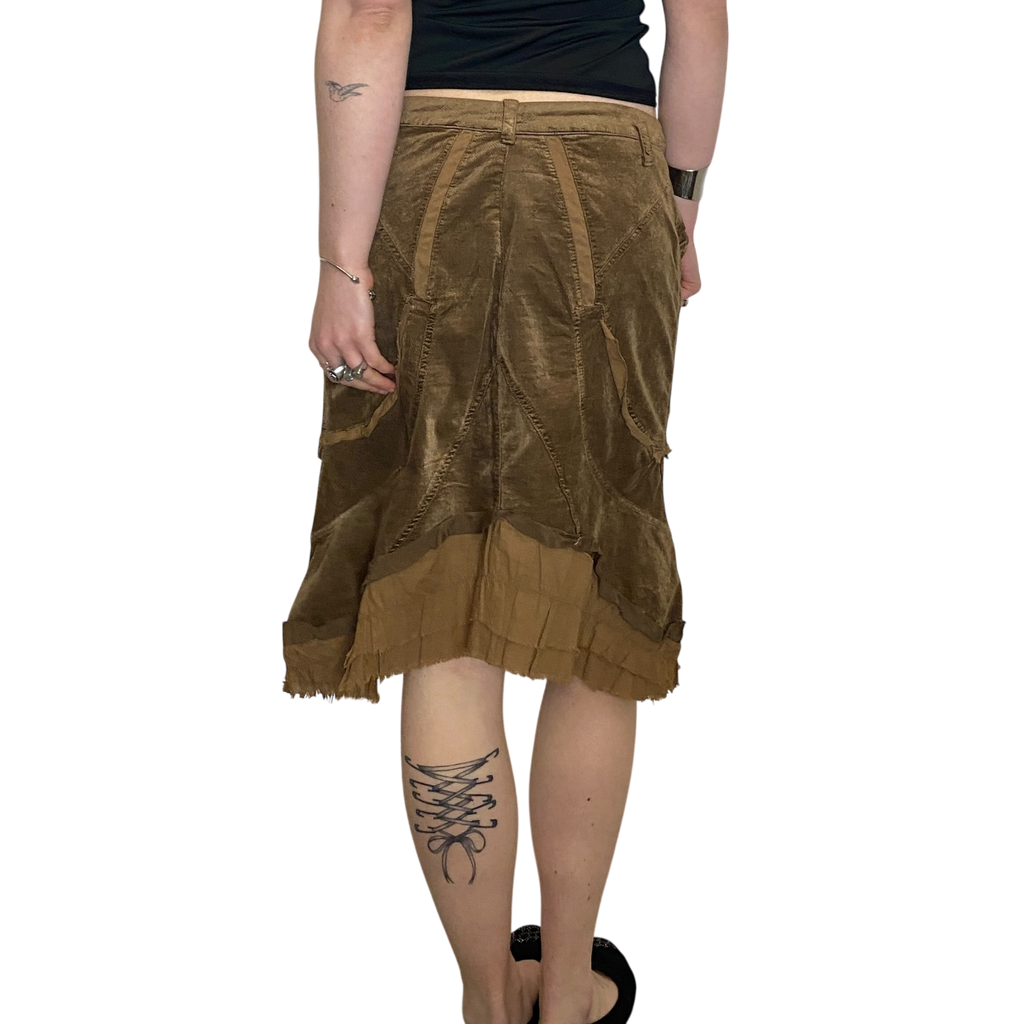 Vintage Parisian Style Back Midi Skirt (M)