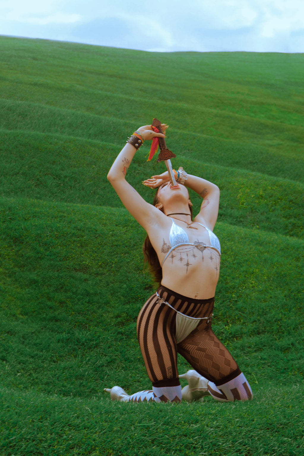 Charmed Bikini Bottom Silver (XS-XL)