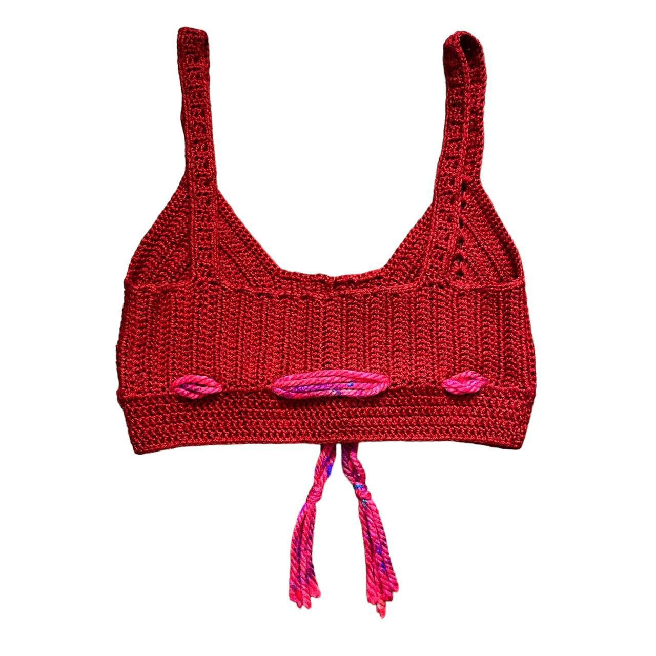 Handmade Crochet Crop Top (M)