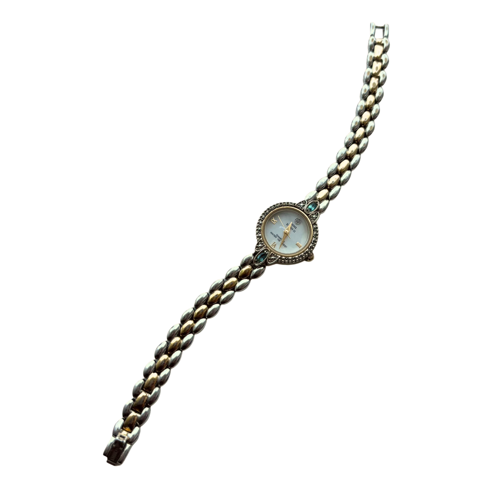 Baby Blue Diamond and Pearl Watch
