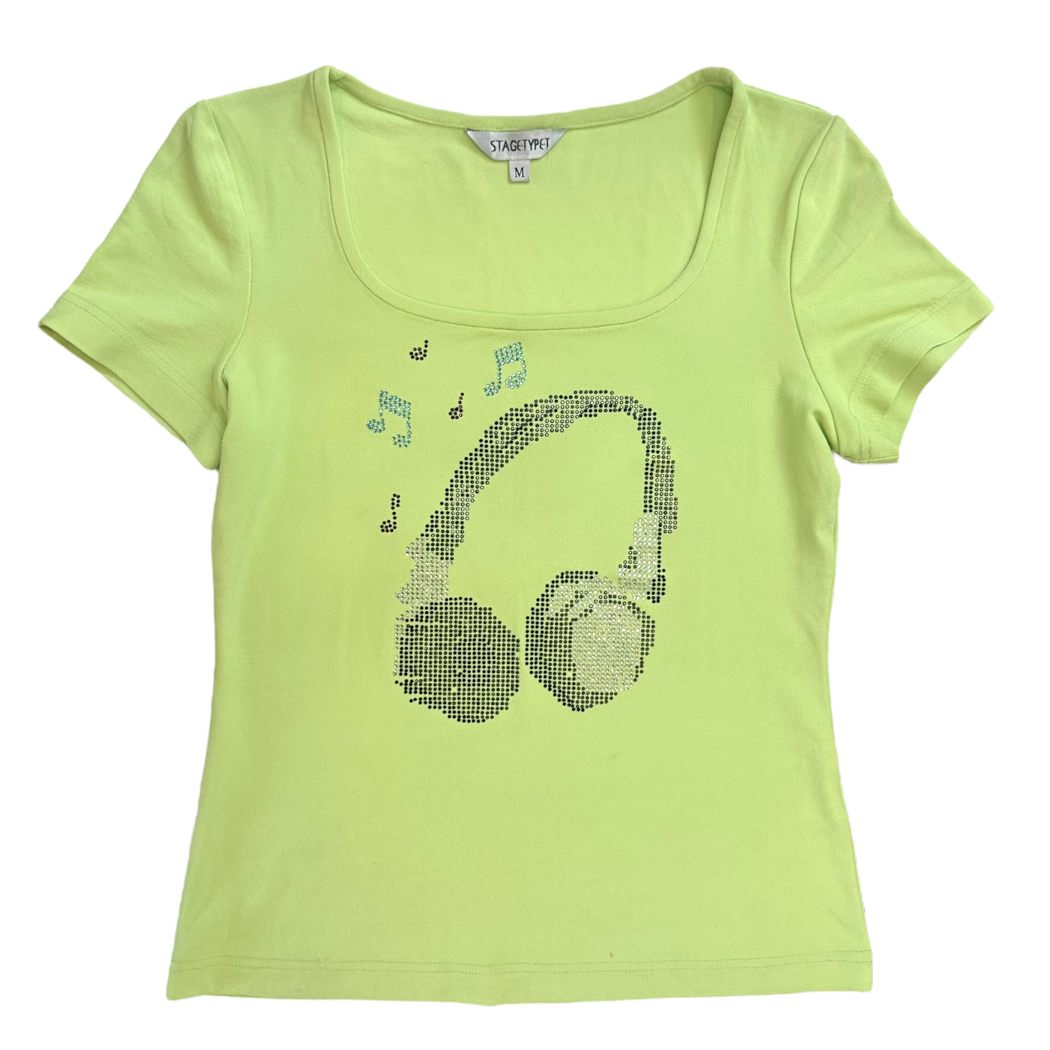 90s Rhinestone Baby Tee (S/M)