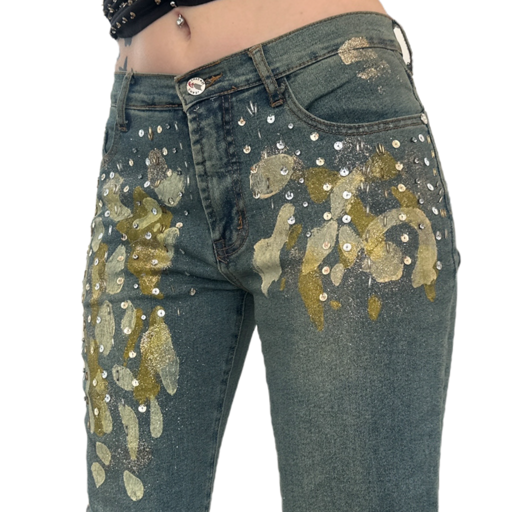Y2K Embellished Flares (S)
