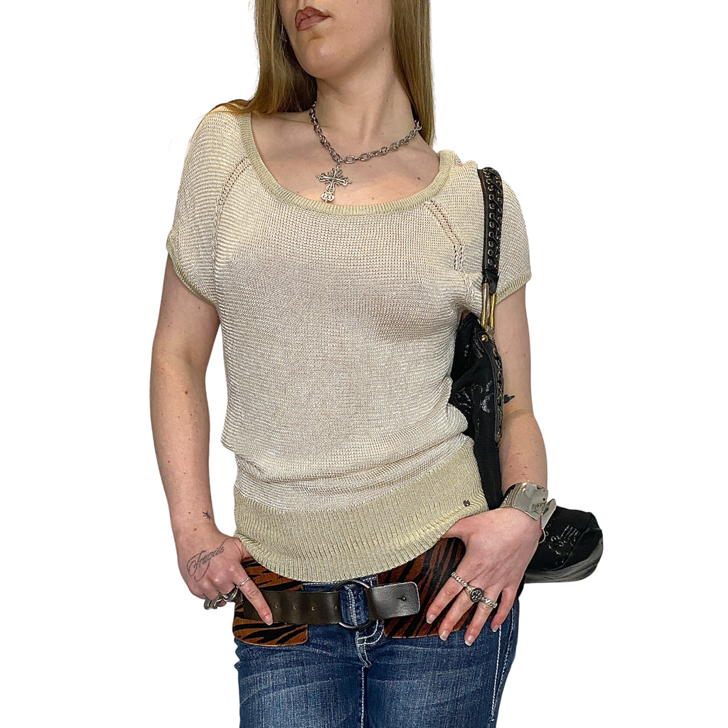 Vintage Guess Subversive Knit Top (XS)