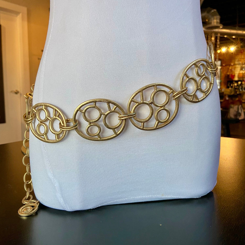 Vintage gold Chico's chain belt