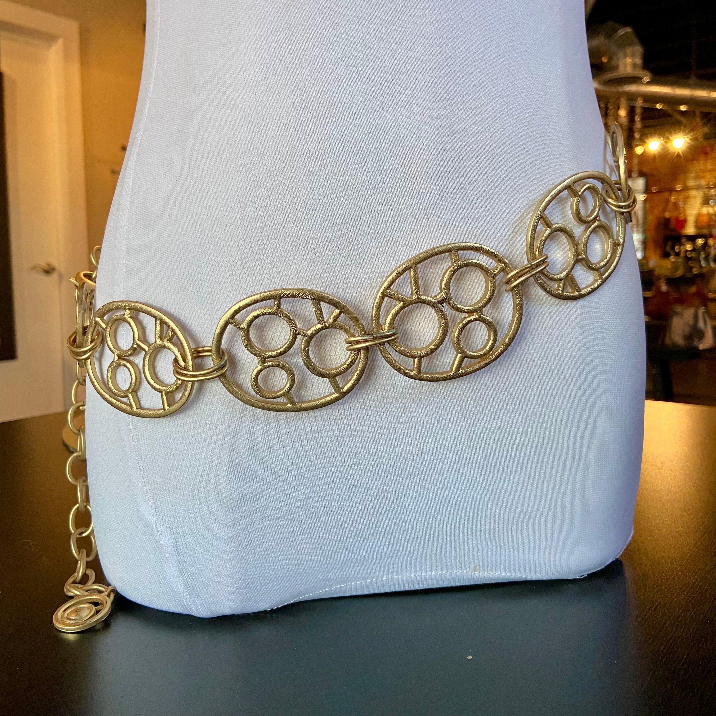 Vintage gold Chico's chain belt
