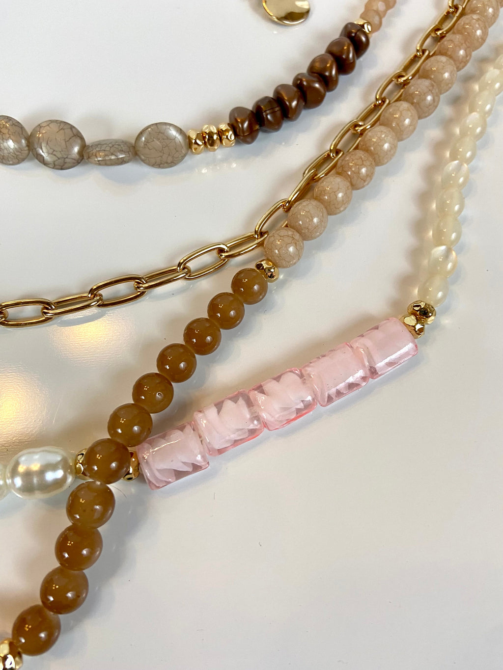 Luxury beads layered belt