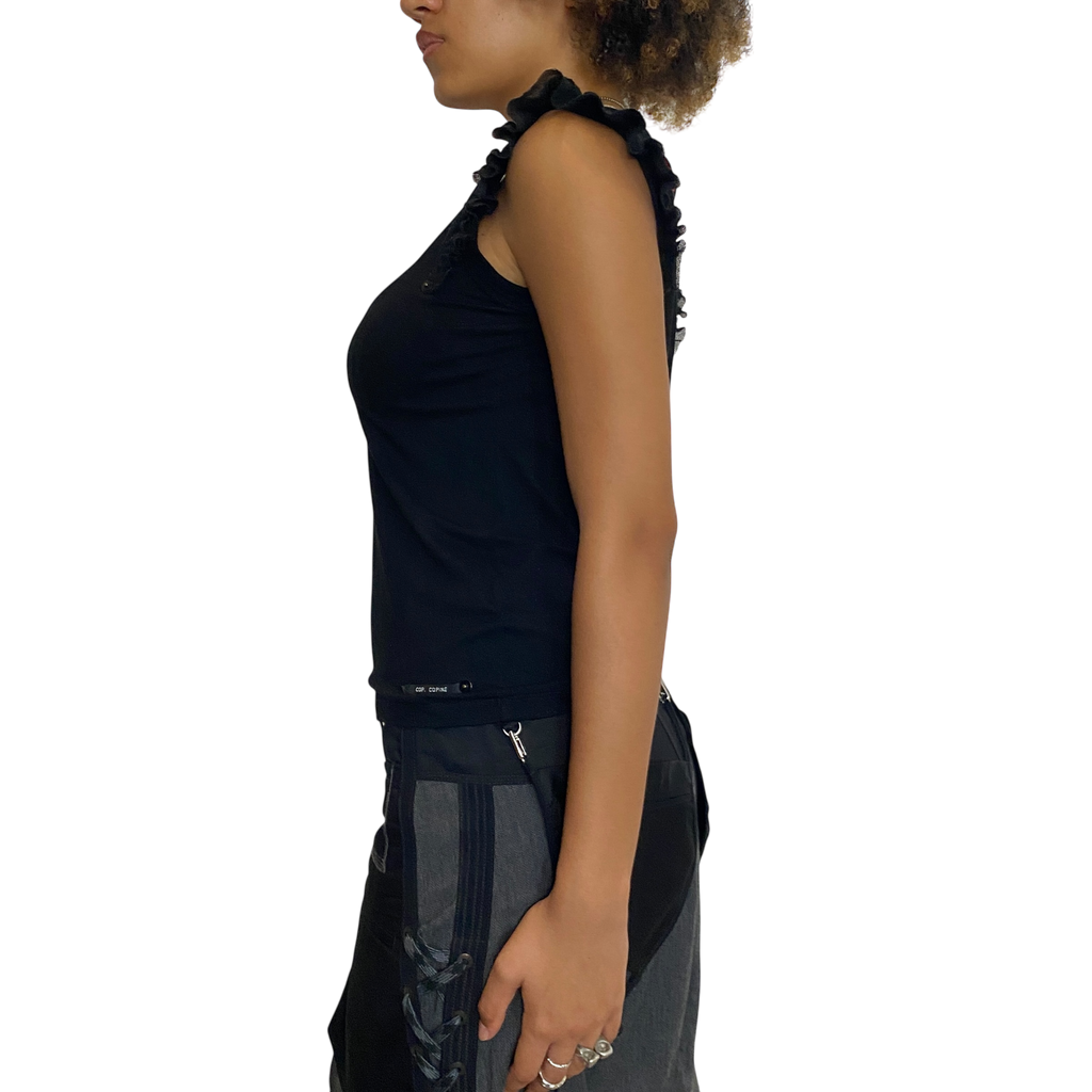 Vintage Cop Copine Black Top (M)