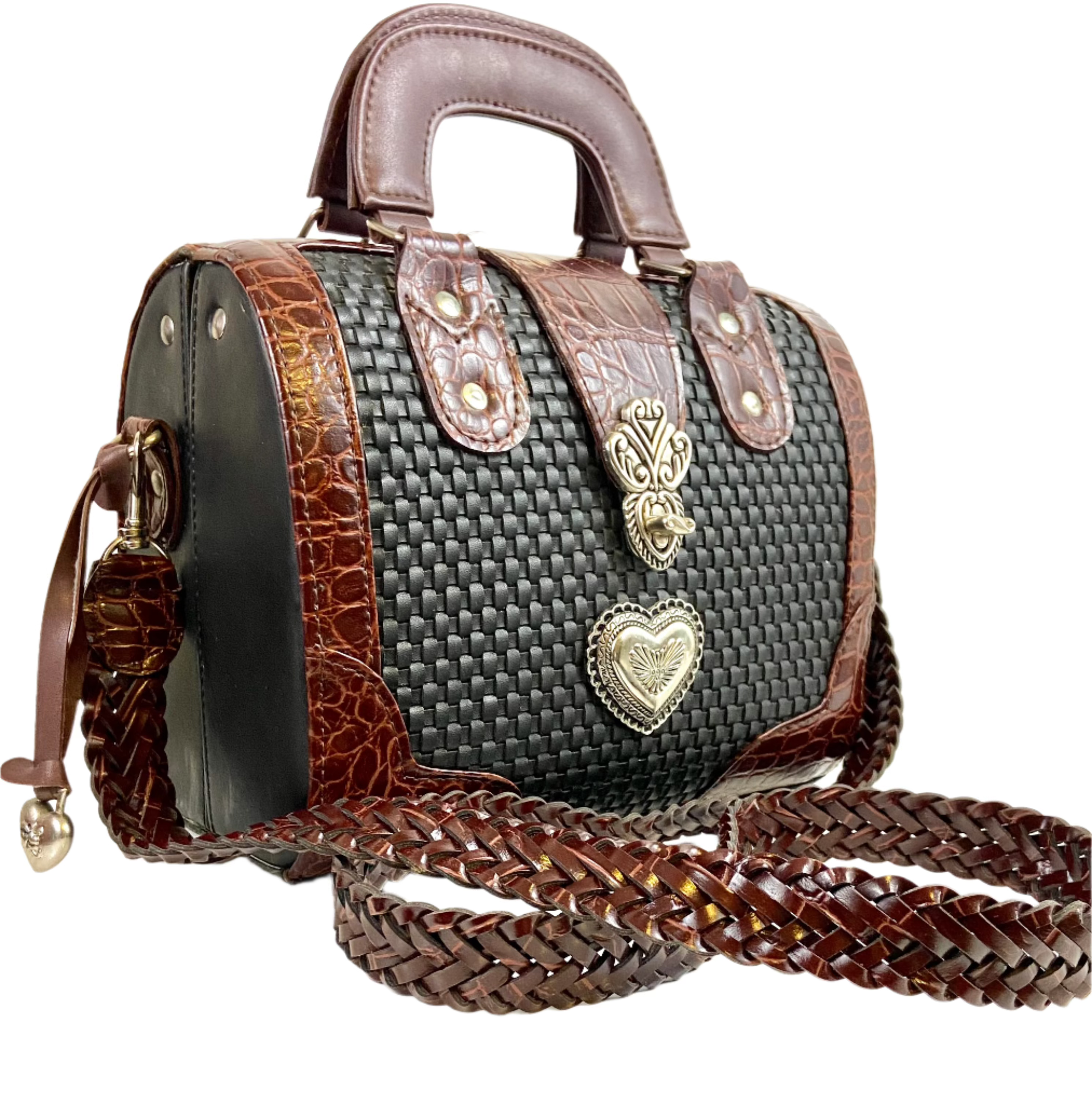 Vintage Heart Box Bag