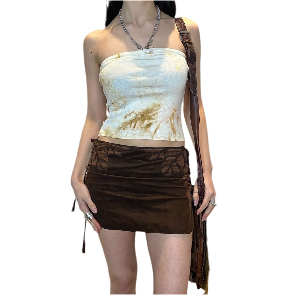 Vintage Rave Festival Mini Skirt (XS)