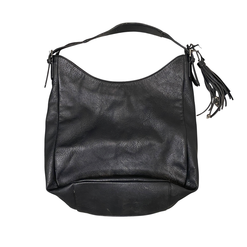 Vintage Replay Skull Leather Slouch Bag