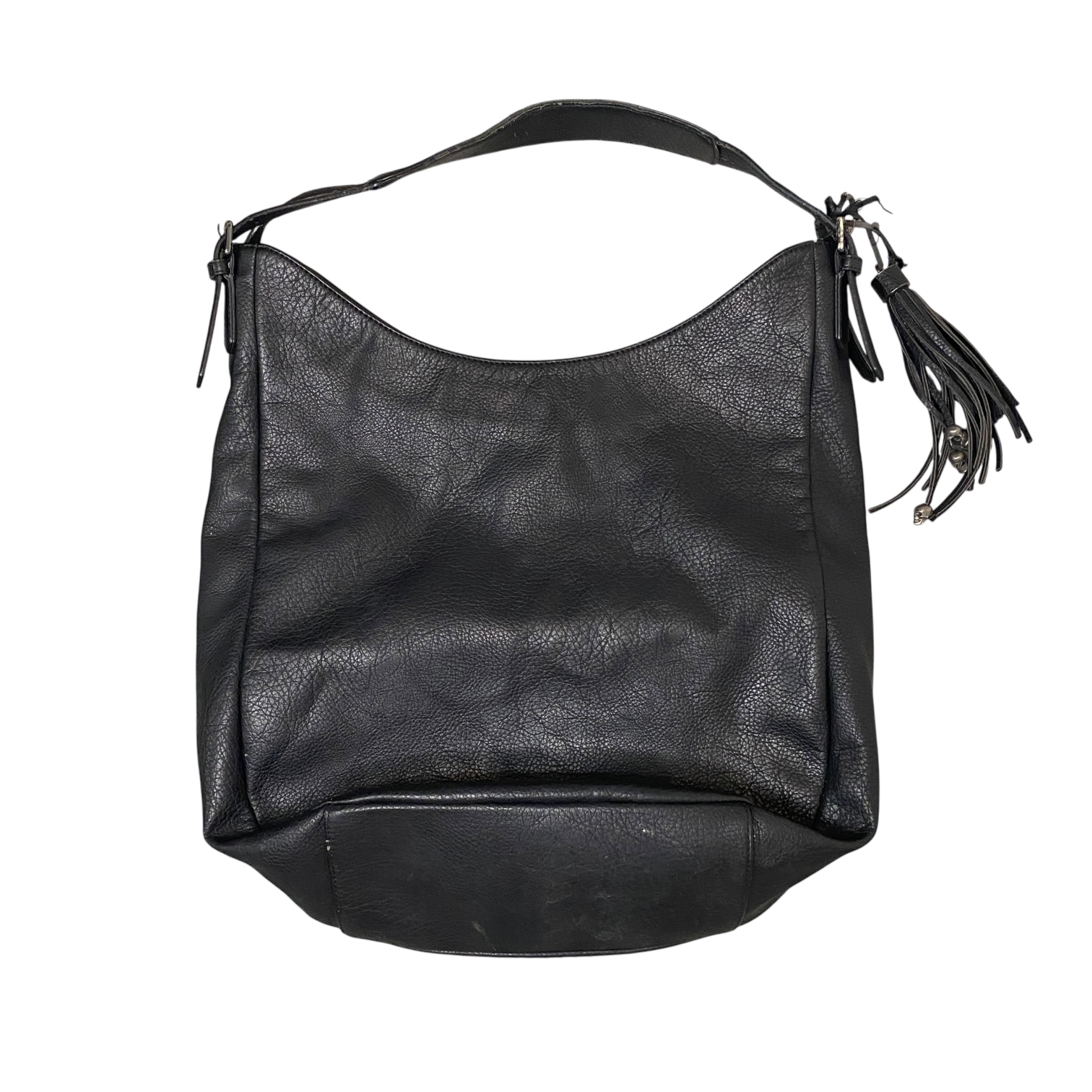Vintage Replay Skull Leather Slouch Bag