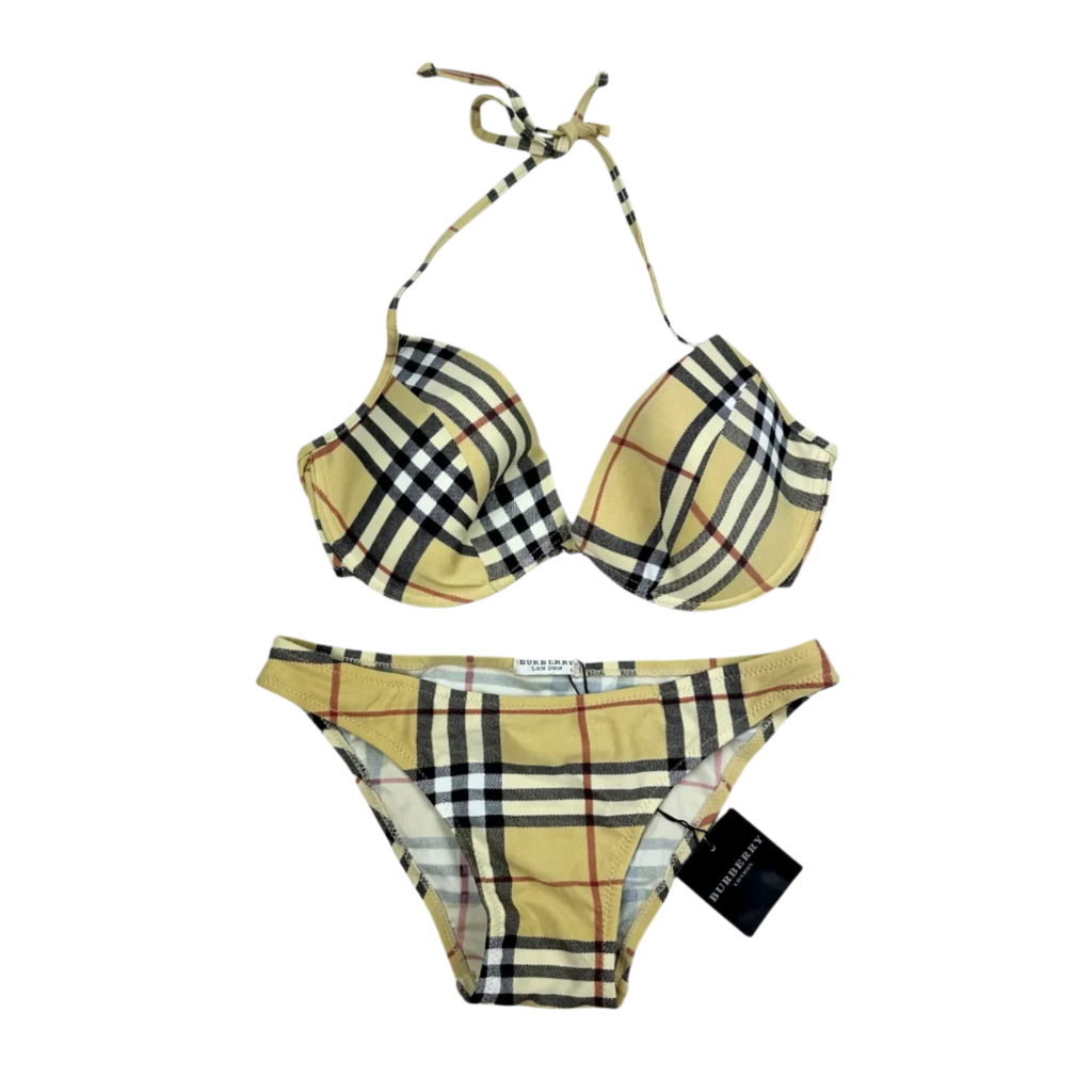 Deadstock Burberry Nova Check Bikini (S)